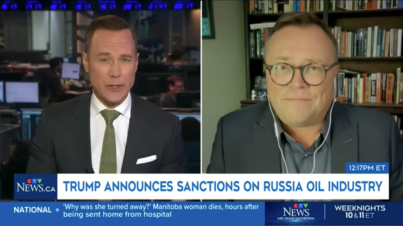 On CTV To Talk About US-EU Sanctions on Russian Oil Compnanies