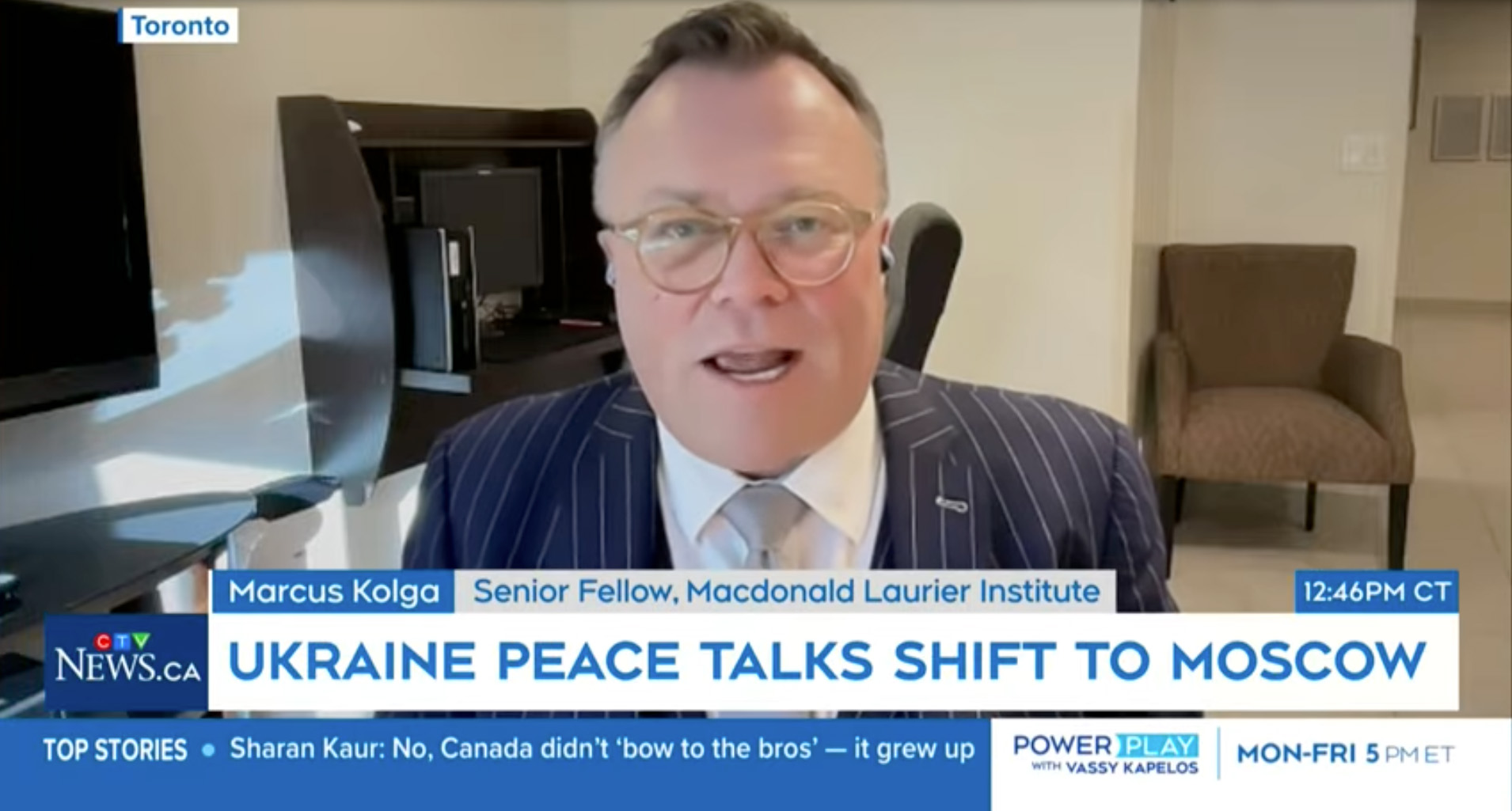 On CTV Talking About Russia-US Peace Deals